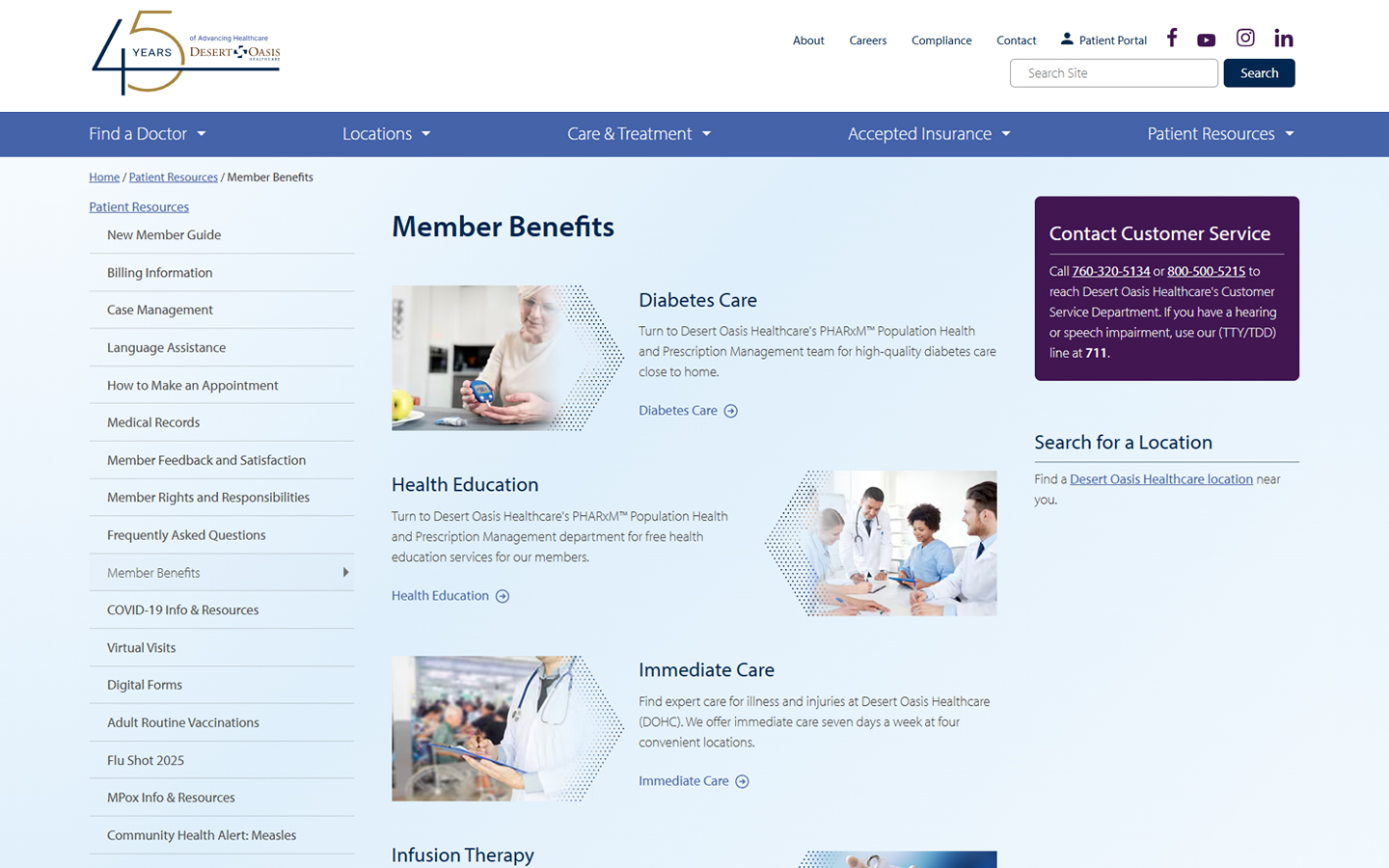 DOHC page design and development