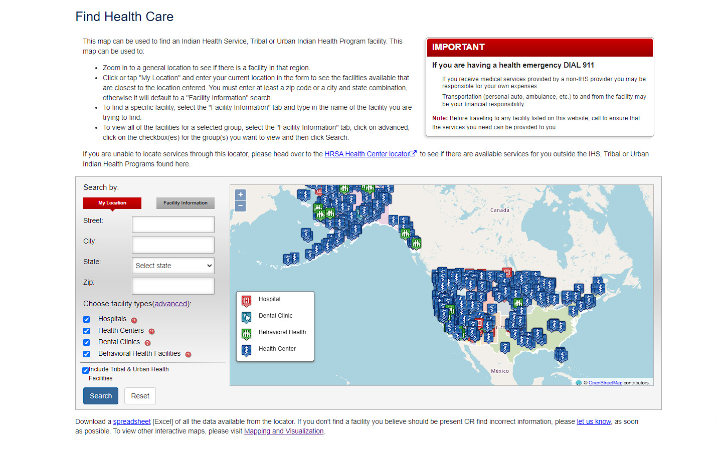 ihs.gov health care finder